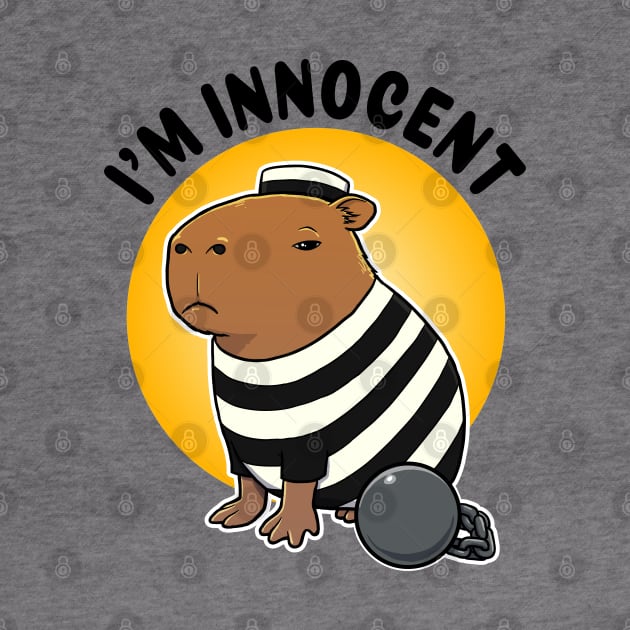 I'm innocent Capybara Prisioner by capydays